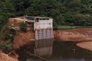 Intake filter for Hydro Power Station on the Tully River North Qld 1993